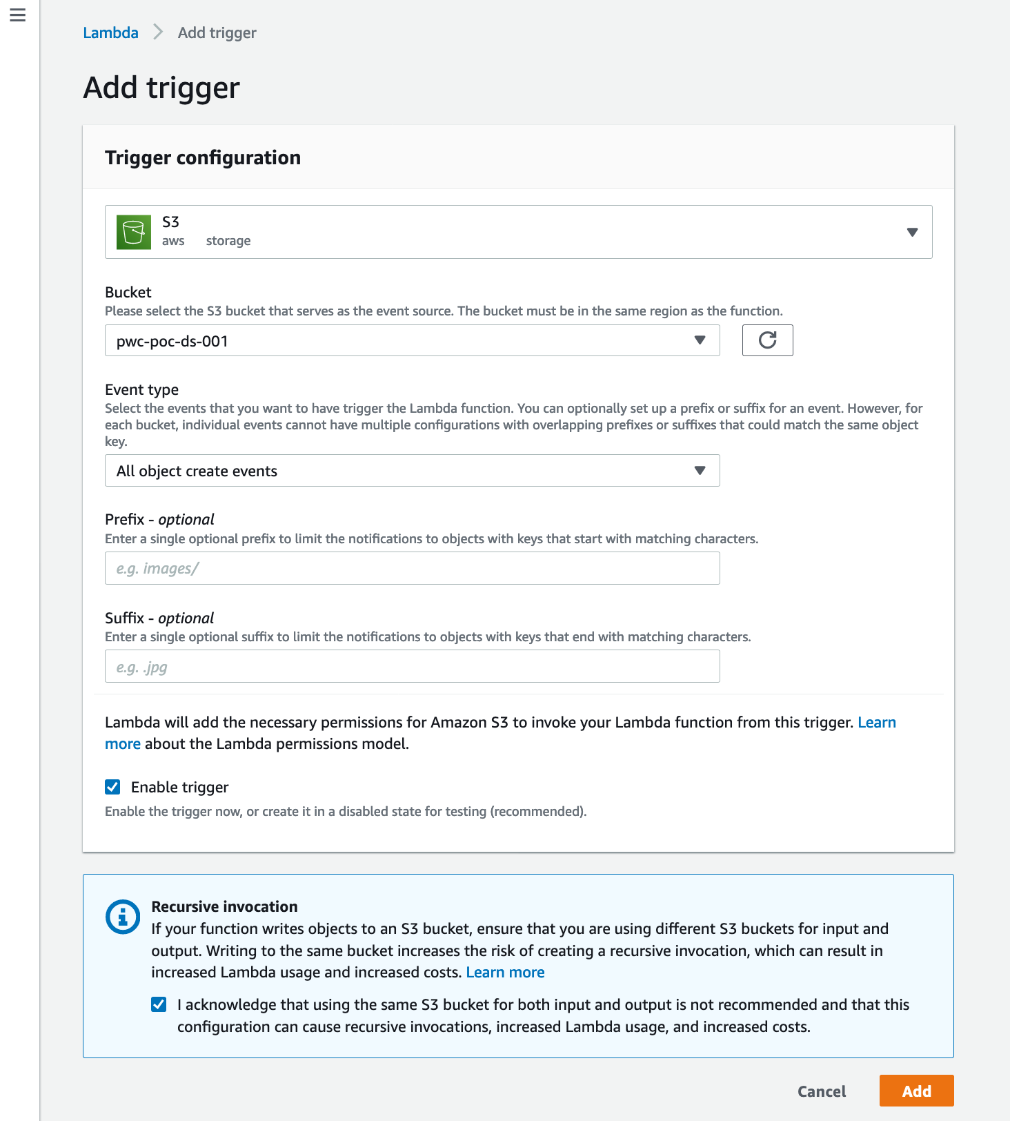 Lambda Trigger